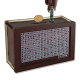 Euro Money Challenge Wooden Piggy Bank – 1K to 10K Savings Box with Tracker