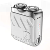Portable Rotary Dual Ring Electric Shaver – Mini Rechargeable Pocket Razor