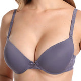 Solid Color Lace Bra for Women – Non-Padded Wire Bra with Elegant Lace Detail | Style Haven