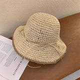 Brim Sun-Proof Straw Hat – Breathable Dome Hat for Beach & Summer Style