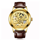 Luxury Luminous Skeletal Mechanical Watch – Waterproof Steel Band | Transparent Dial Style | Style Haven