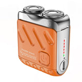 Portable Rotary Dual Ring Electric Shaver – Mini Rechargeable Pocket Razor