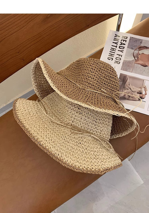Brim Sun-Proof Straw Hat – Breathable Dome Hat for Beach & Summer Style