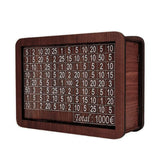 Euro Money Challenge Wooden Piggy Bank – 1K to 10K Savings Box with Tracker