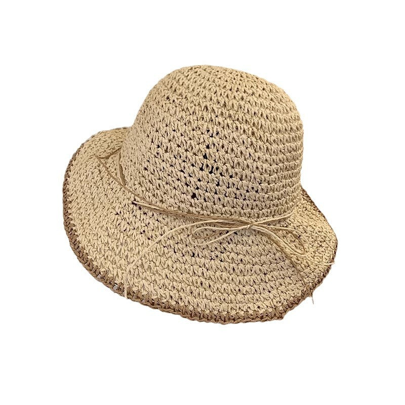 Brim Sun-Proof Straw Hat – Breathable Dome Hat for Beach & Summer Style